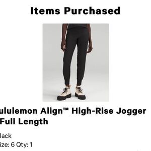 Lululemon Align high rise jogger full length NWOT